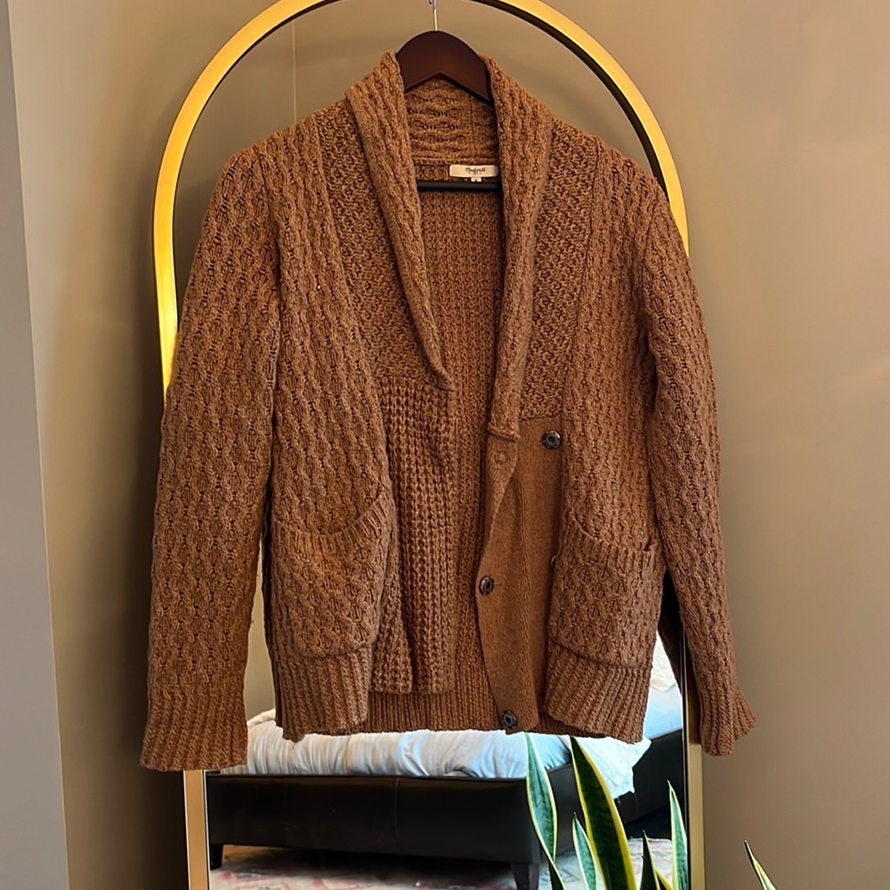 Madewell thick cable knit cardigan